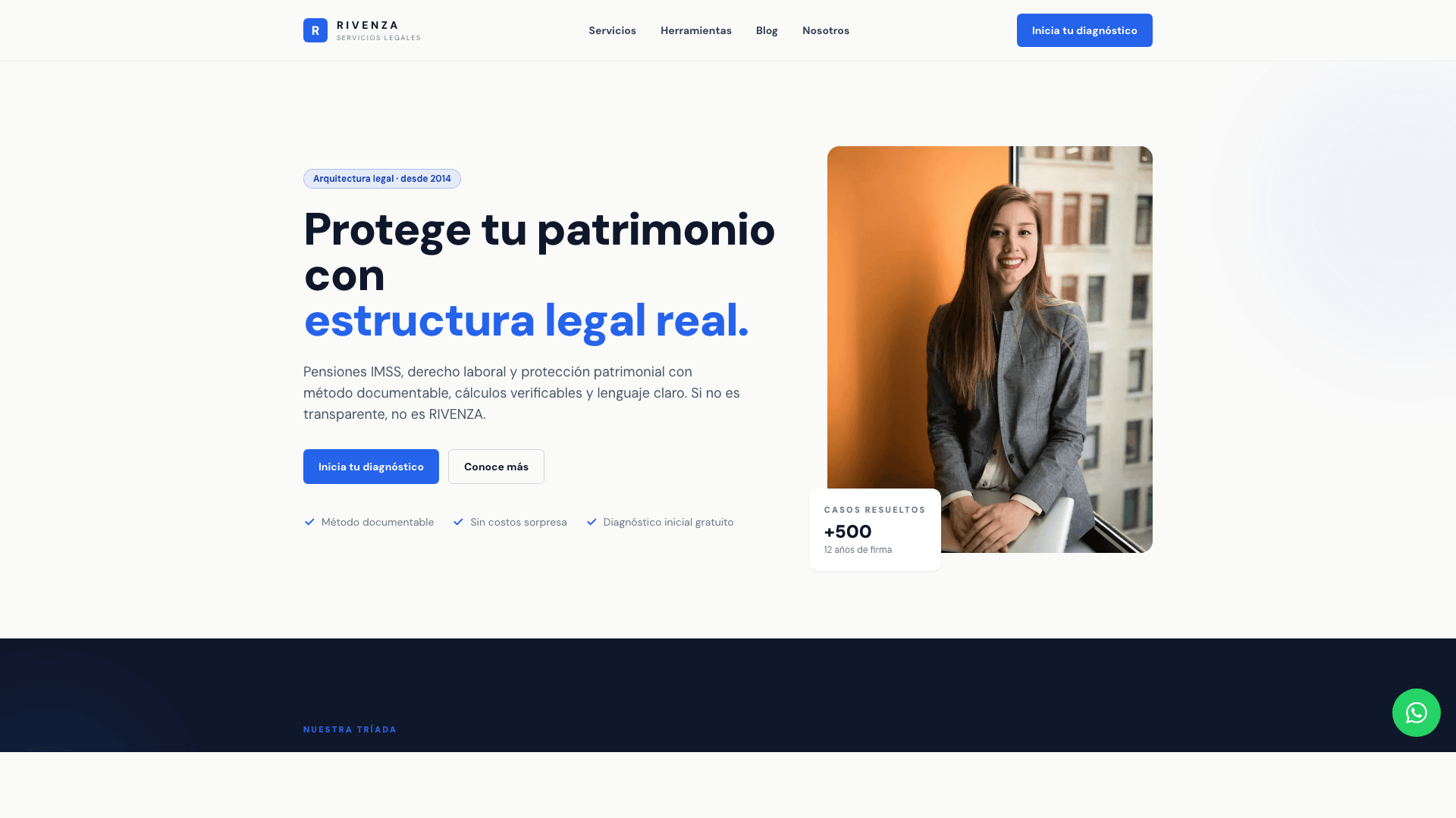 Rivenza: Firma legal especializada en pensiones IMSS y patrimonio